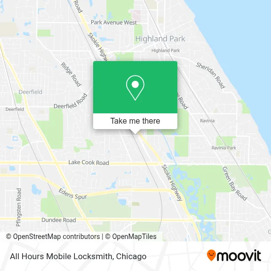 All Hours Mobile Locksmith map
