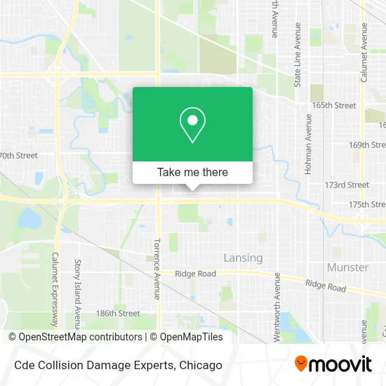 Cde Collision Damage Experts map