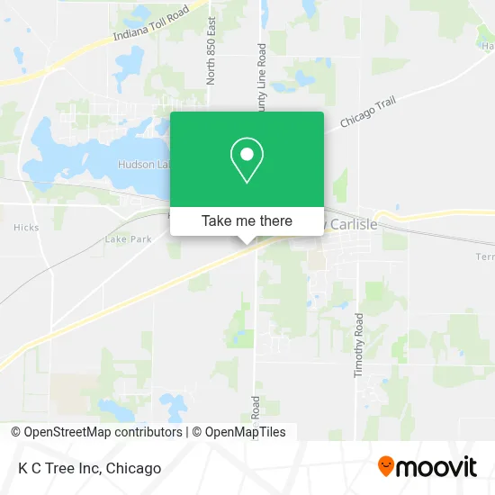 K C Tree Inc map