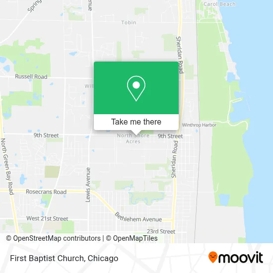 First Baptist Church map