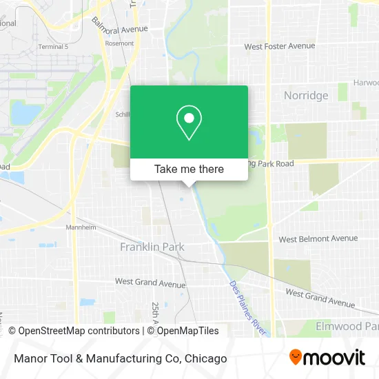Manor Tool & Manufacturing Co map