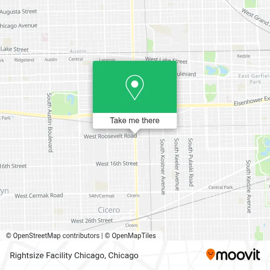 Rightsize Facility Chicago map