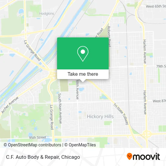 C.F. Auto Body & Repair map