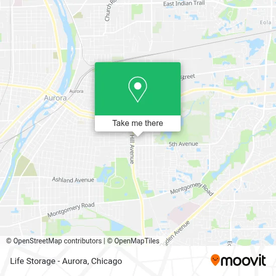 Life Storage - Aurora map