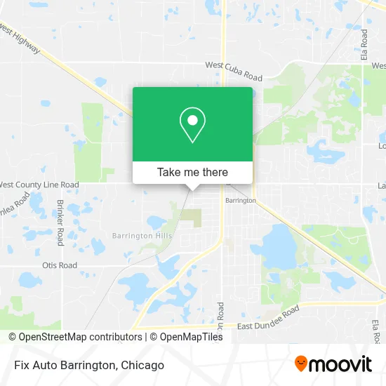 Fix Auto Barrington map