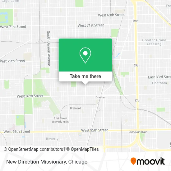 New Direction Missionary map