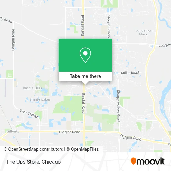 The Ups Store map