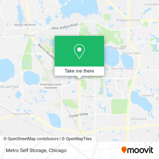 Metro Self Storage map