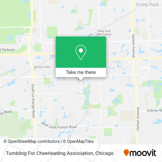 Tumbling For Cheerleading Association map