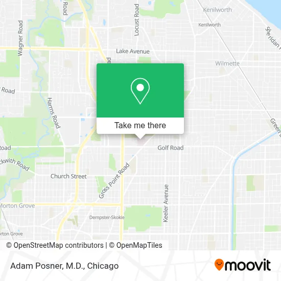Adam Posner, M.D. map
