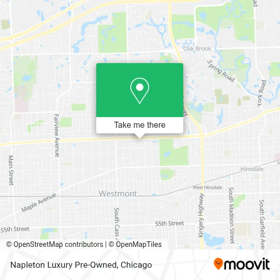 Napleton Luxury Pre-Owned map