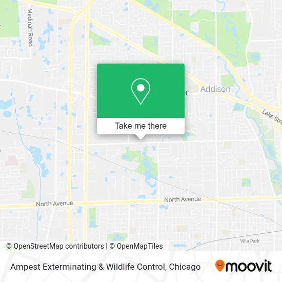 Ampest Exterminating & Wildlife Control map