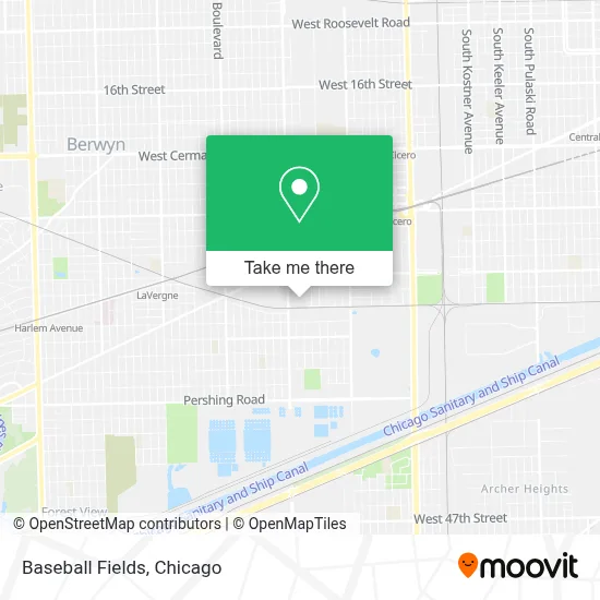 Baseball Fields map