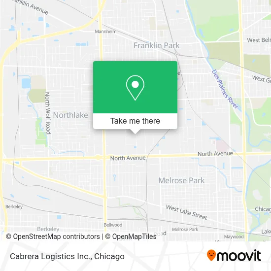 Cabrera Logistics Inc. map