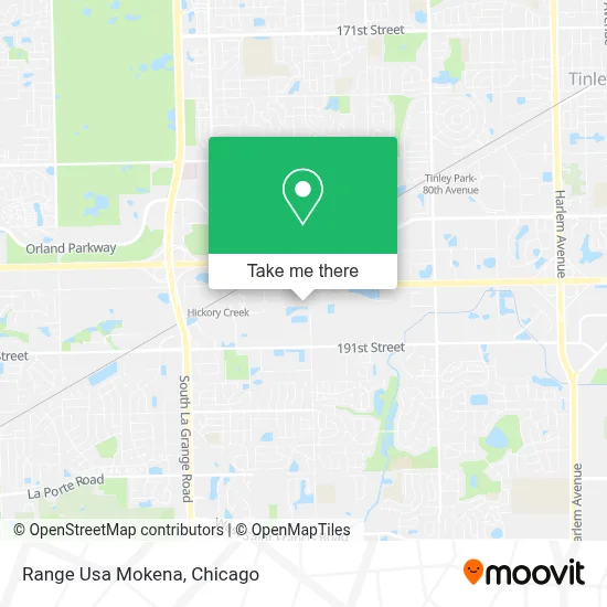 Range Usa Mokena map