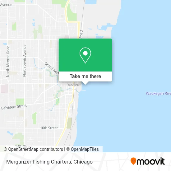 Merganzer Fishing Charters map