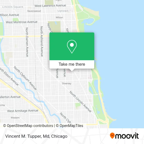 Vincent M. Tupper, Md map