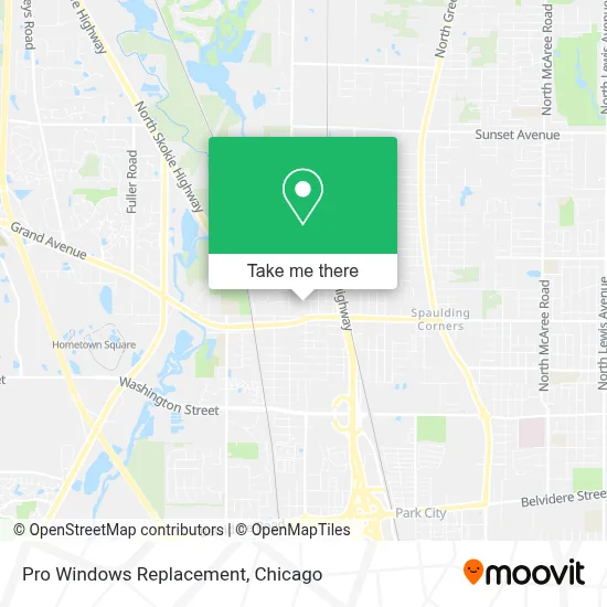 Pro Windows Replacement map