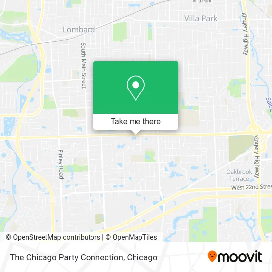 The Chicago Party Connection map