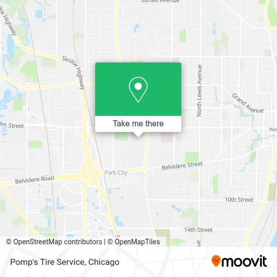 Pomp's Tire Service map
