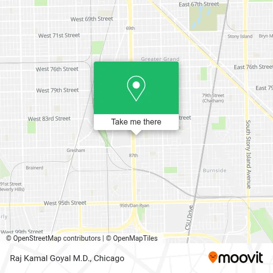 Raj Kamal Goyal M.D. map