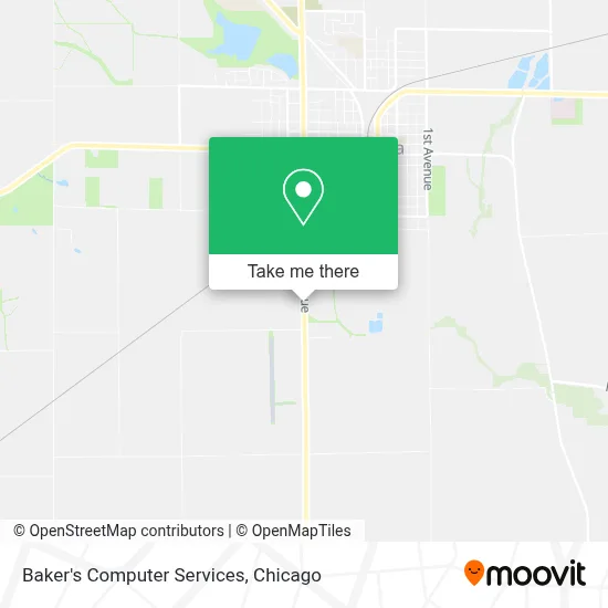 Baker's Computer Services map