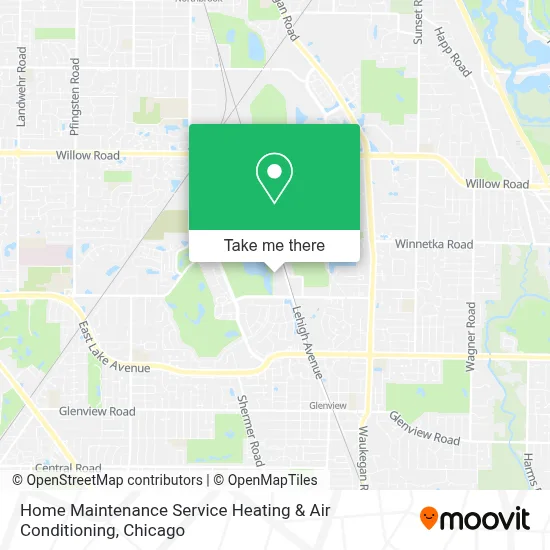 Home Maintenance Service Heating & Air Conditioning map