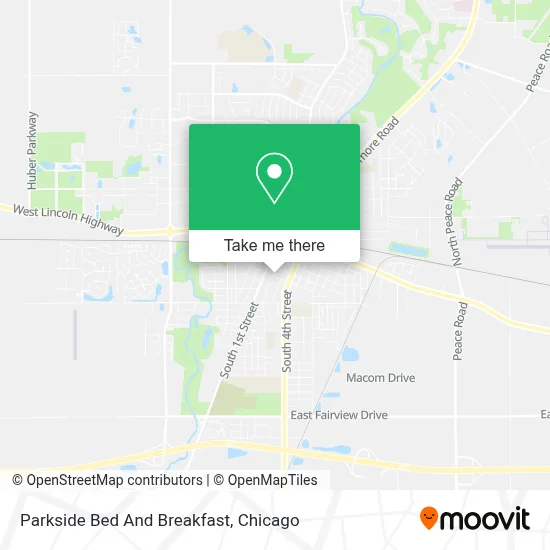 Parkside Bed And Breakfast map