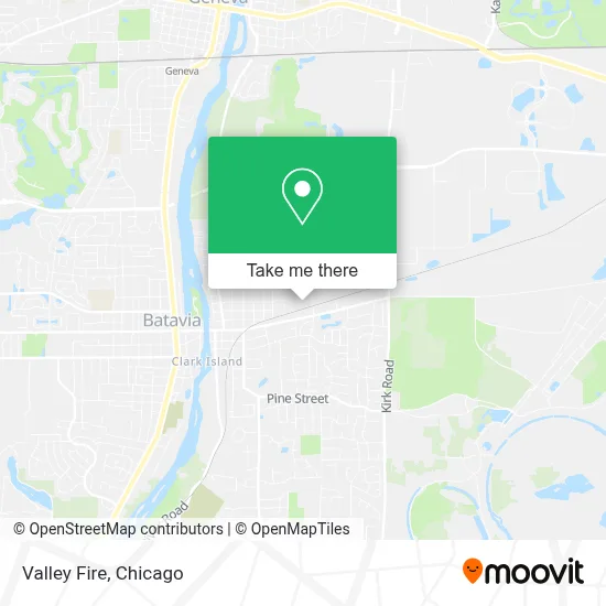 Valley Fire map