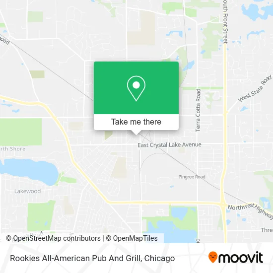 Rookies All-American Pub And Grill map