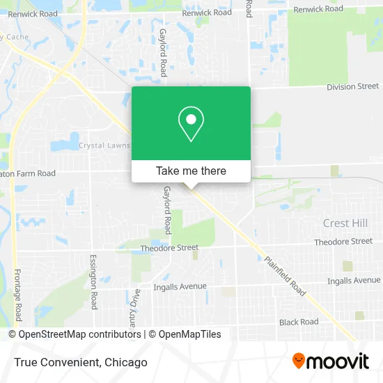 True Convenient map