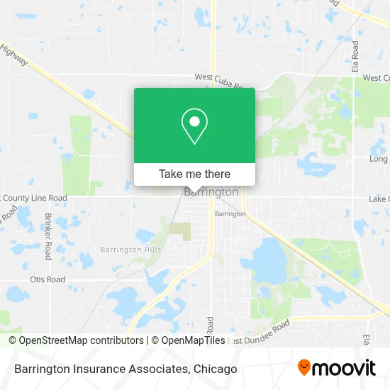 Barrington Insurance Associates map