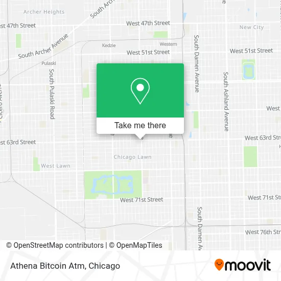 Athena Bitcoin Atm map