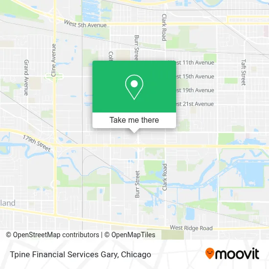 Tpine Financial Services Gary map