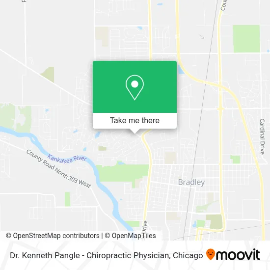 Dr. Kenneth Pangle - Chiropractic Physician map