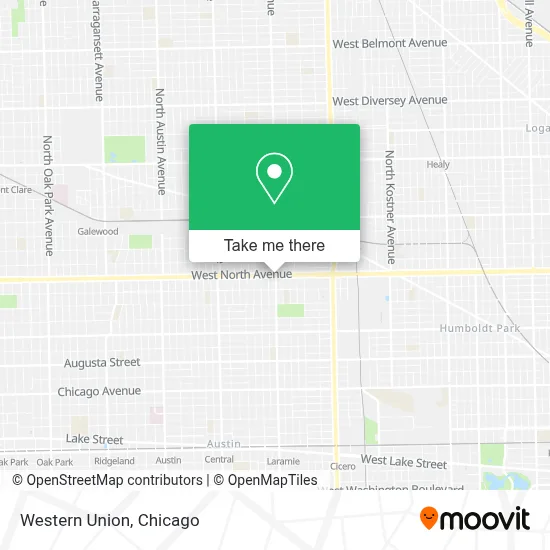 Western Union map