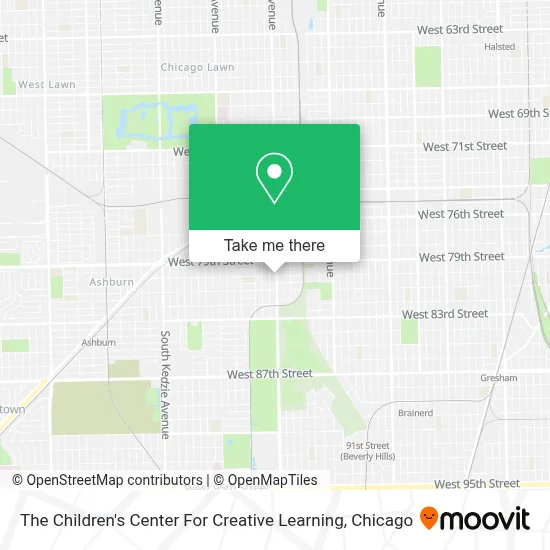 The Children's Center For Creative Learning map
