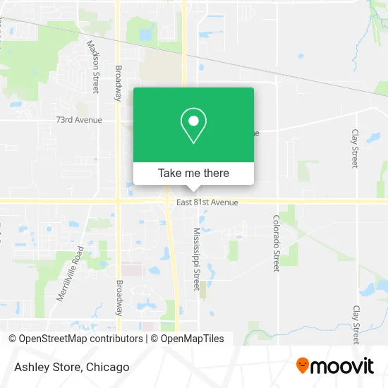 Ashley Store map