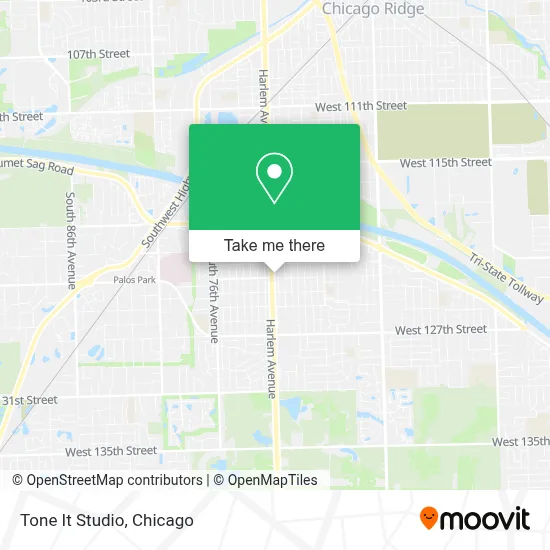 Tone It Studio map
