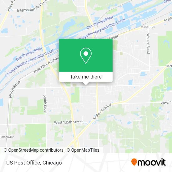 Us Post Office map