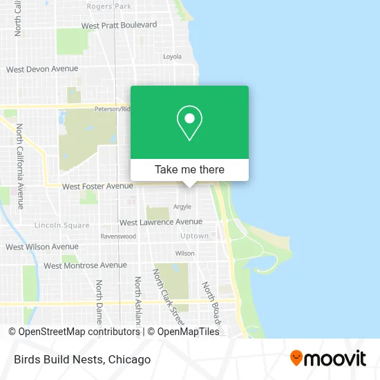 Birds Build Nests map