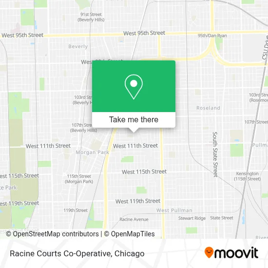 Racine Courts Co-Operative map