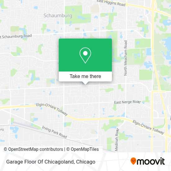 Garage Floor Of Chicagoland map