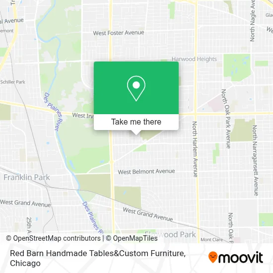 Red Barn Handmade Tables&Custom Furniture map