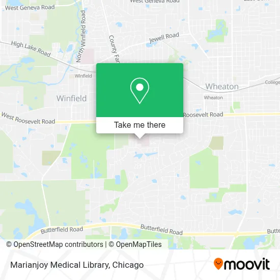 Marianjoy Medical Library map