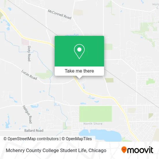 Mchenry County College Student Life map