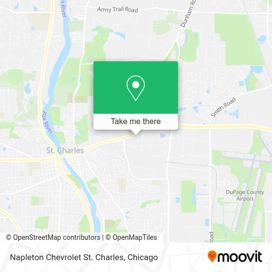 Napleton Chevrolet St. Charles map
