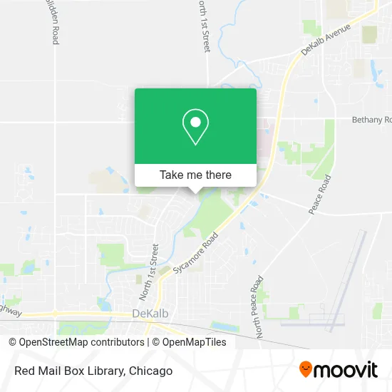 Red Mail Box Library map