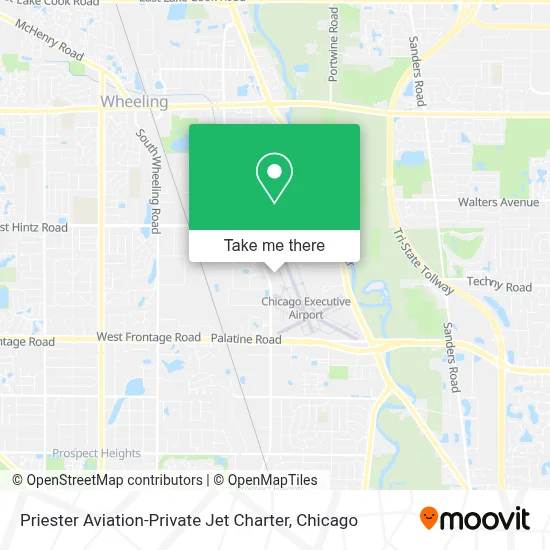 Priester Aviation-Private Jet Charter map