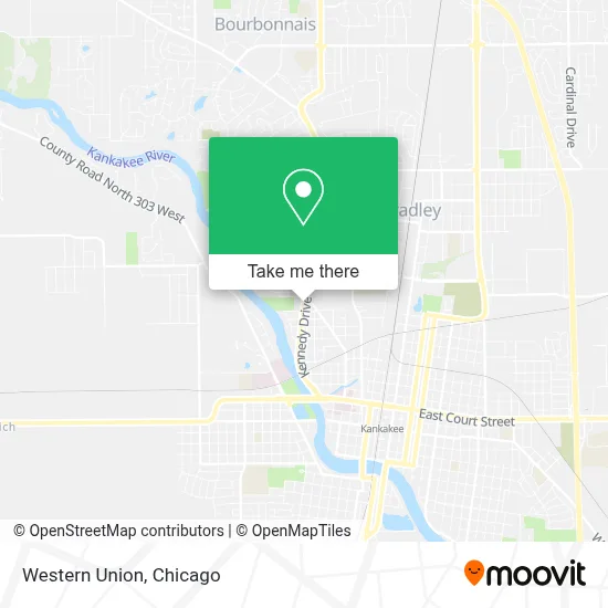 Western Union map